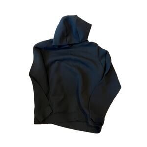 No Label Warm Polyester/Nylon Black Pullover Hoodie Mens XL